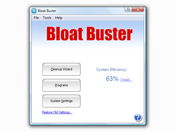 Click to view Bloat Buster 1.2.2 screenshot