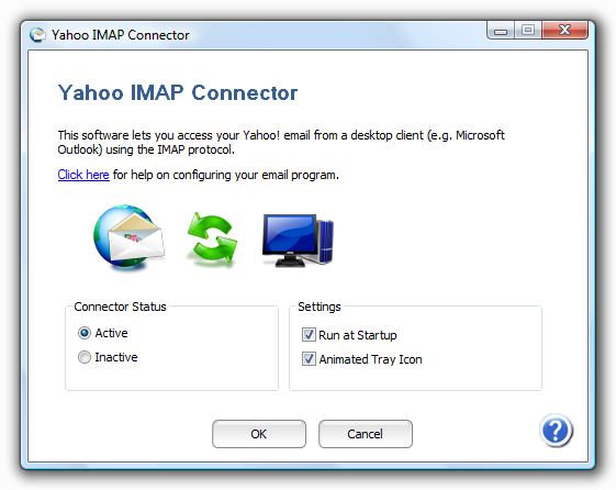 Yahoo IMAP Connector lets you access your Yahoo! email using the IMAP protocol.