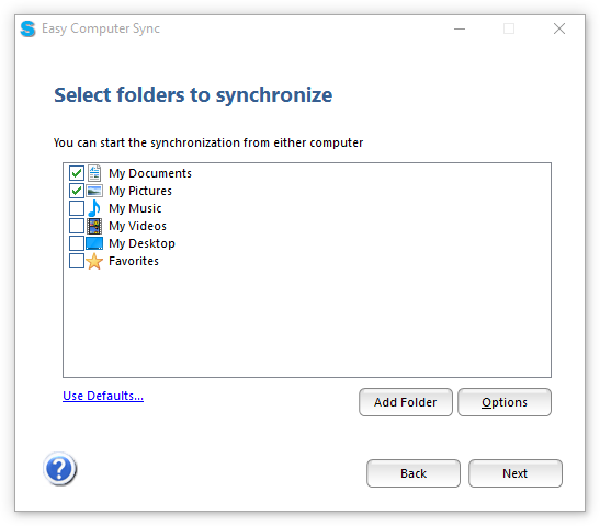 Selection Screen